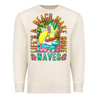 Sandshell Life's a beach make some waves Premium Sweatshirt - NancyCooperArtShop