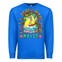 True Royal Life's a beach make some waves Premium Sweatshirt - NancyCooperArtShop