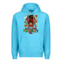 Ocean Blue santas favorite pharmacy tech afro messy bun Premium Hoodie - texasbilliewilder