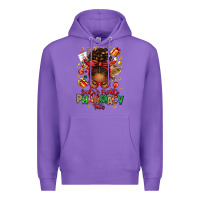 Purple santas favorite pharmacy tech afro messy bun Premium Hoodie - texasbilliewilder