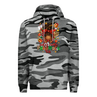 Slate Camo santas favorite pharmacy tech afro messy bun Premium Hoodie - texasbilliewilder