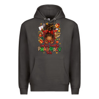 Smoke santas favorite pharmacy tech afro messy bun Premium Hoodie - texasbilliewilder