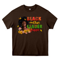 Chocolate Brown Black mother leader queen juneteenth Heavy Core Tee - Zillion Design Studio