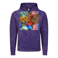 Cloud Purple statue of liberty american flag Vintage Hoodie - BundleAndBundleShop