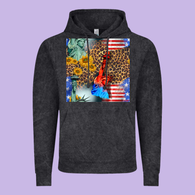 Statue Of Liberty American Flag Vintage Hoodie Designed By Bundleandbundleshop