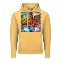 Vintage Mustard statue of liberty american flag Vintage Hoodie - BundleAndBundleShop