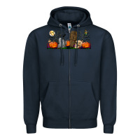 Navy headstone and coffin lebbey glass Zipper Hoodie - BundleAndBundleShop