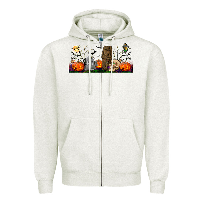 Headstone And Coffin Lebbey Glass Zipper Hoodie by BundleAndBundleShop | Teevron
