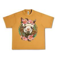 Peanut Butter western llama and roses Urban Heavy Tee - LillyAllenDesigns