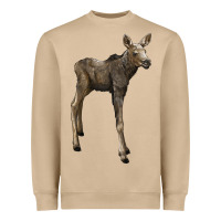 Mushroom moose fawn deer Heavyweight Sweatshirt - LillyAllenDesigns