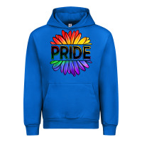 Cobalt hippie pride sunflowers Urban Hoodie - OliviaCreatesArt