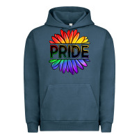 Pigment Midnight Navy hippie pride sunflowers Urban Hoodie - OliviaCreatesArt