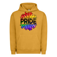 Pigment Peanut Butter hippie pride sunflowers Urban Hoodie - OliviaCreatesArt