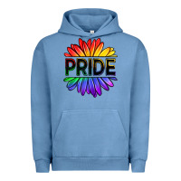 Pigment Pebble Blue hippie pride sunflowers Urban Hoodie - OliviaCreatesArt