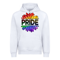White hippie pride sunflowers Urban Hoodie - OliviaCreatesArt