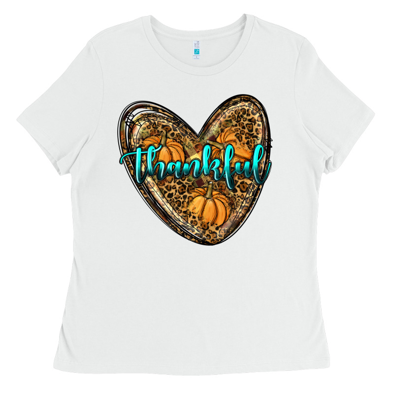 Thankful Pumpkin Heart Ladies Tee by RanaPortraitStore | Teevron