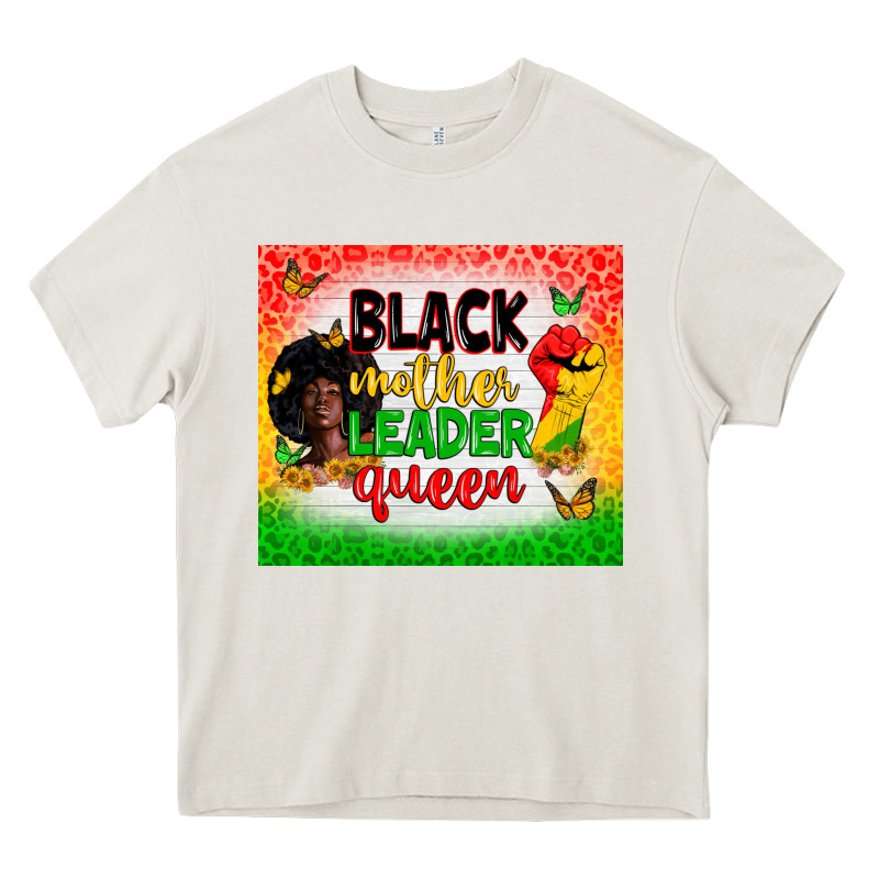 Black Mother Leader Heavy Core Tee by Zillion Design Studio | Teevron