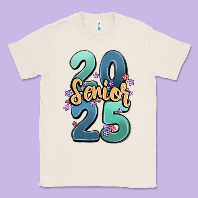 Senior 2025 Classic Tee Designed By Maliassmallbusiness