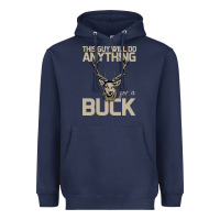 Navy Funny Hunters Will Do Anything For a Buck Hunting Heavyweight Hoodie - Bettercallsaul