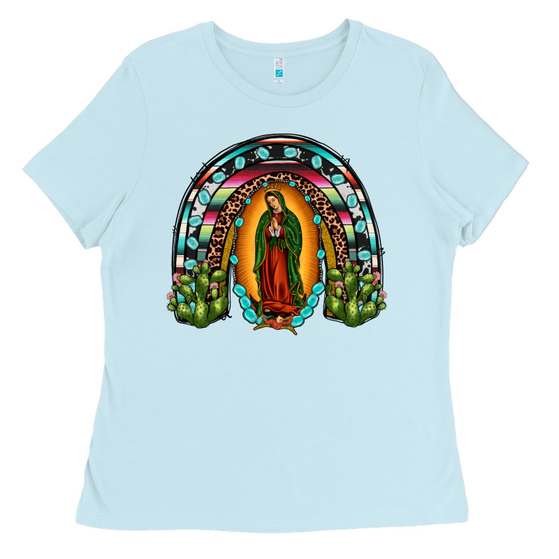 Our Lady Of Guadalupe Rainbow Ladies Tee by JahusDesignShop | Teevron