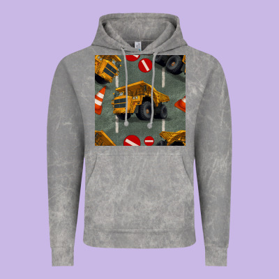Dump Truck Seamles Pattern Vintage Hoodie Designed By Bundleandbundleshop