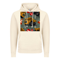 Vintage Artic dump truck seamles pattern Vintage Hoodie - BundleAndBundleShop