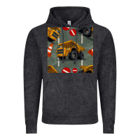 Vintage Black dump truck seamles pattern Vintage Hoodie - BundleAndBundleShop