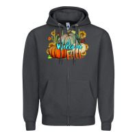 Smoke Welcome Fall Pumpkins Zipper Hoodie - BundleAndBundleShop