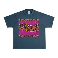 Midnight Navy mardi gras  leopard pink glitter bead Urban Heavy Tee - BarkalooDesign