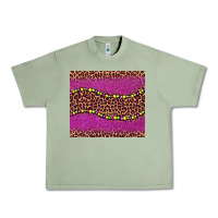 Oil Green mardi gras  leopard pink glitter bead Urban Heavy Tee - BarkalooDesign
