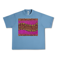 Pebble Blue mardi gras  leopard pink glitter bead Urban Heavy Tee - BarkalooDesign