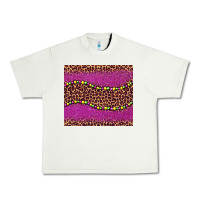 Pistachio mardi gras  leopard pink glitter bead Urban Heavy Tee - BarkalooDesign