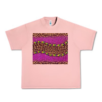 Salmon mardi gras  leopard pink glitter bead Urban Heavy Tee - BarkalooDesign