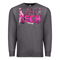 Charcoal Heather Breast Cancer Facility Tech Premium Sweatshirt - texasbilliewilder