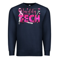 Navy Breast Cancer Facility Tech Premium Sweatshirt - texasbilliewilder