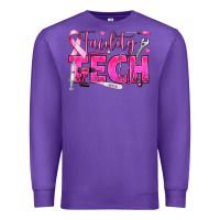 Purple Breast Cancer Facility Tech Premium Sweatshirt - texasbilliewilder