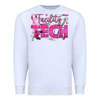 White Breast Cancer Facility Tech Premium Sweatshirt - texasbilliewilder