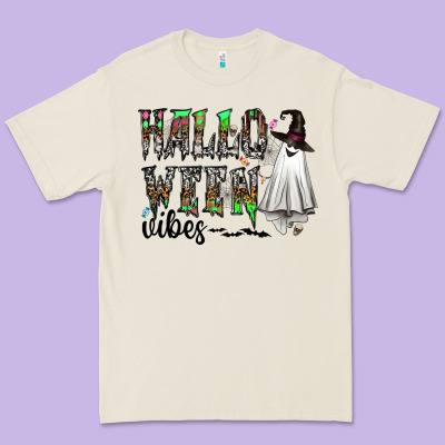 Halloween Vibes Premium Tee Designed By Cowhidedigitalart