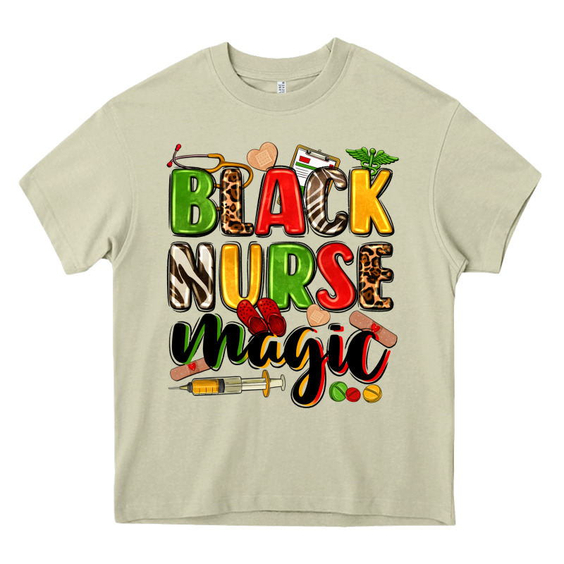 Black Nurse Magic Juneteenth Heavy Core Tee by Zillion Design Studio | Teevron