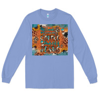 Colony Blue all i need is a little bit of coffee and o whole lot of jesus Long Sleeve Tee - JahusDesignShop