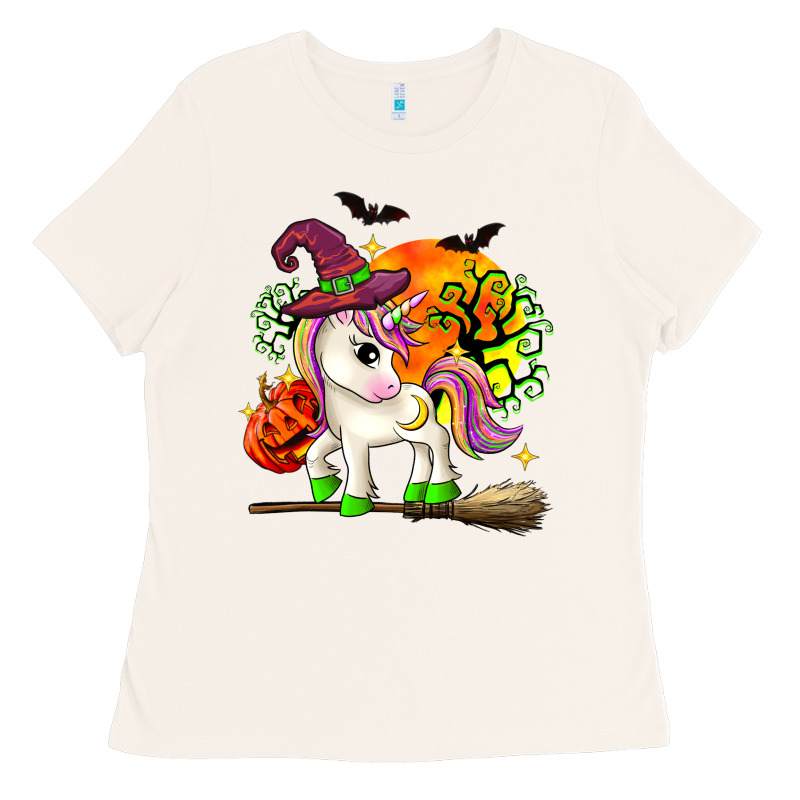 Halloween Unicorn Ladies Tee by Zillion Design Studio | Teevron