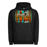 Pigment Black mom of twins western brushstroke Urban Hoodie - OliviaCreatesArt