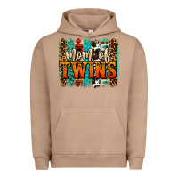 Pigment Burro mom of twins western brushstroke Urban Hoodie - OliviaCreatesArt