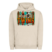 Pigment French Oak mom of twins western brushstroke Urban Hoodie - OliviaCreatesArt