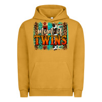Pigment Peanut Butter mom of twins western brushstroke Urban Hoodie - OliviaCreatesArt