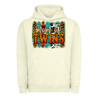 Pigment Pistachio mom of twins western brushstroke Urban Hoodie - OliviaCreatesArt