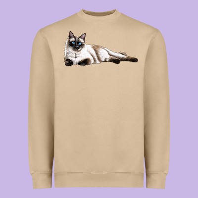 Siamese Heavyweight Sweatshirt Designed By Lillyallendesigns