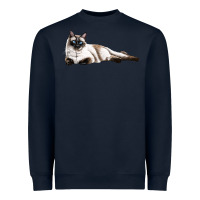 Navy siamese Heavyweight Sweatshirt - LillyAllenDesigns