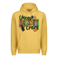 Antique Gold Going bat shit crazy Premium Hoodie - NancyCooperArtShop