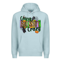 Blue Mist Going bat shit crazy Premium Hoodie - NancyCooperArtShop